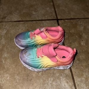Fabkids Light Up Rainbow Tennis Shoes
